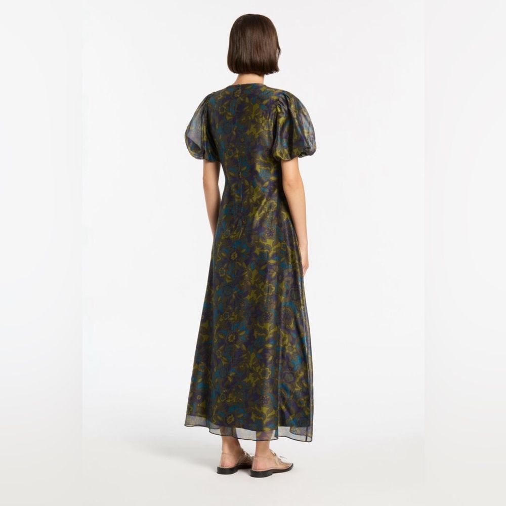 SIR. The Label Valerio Keyhole Maxi Dress Jardin Silk Floral - Picture 2 of 6